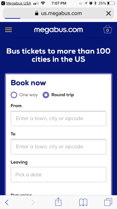 Boletos megabus