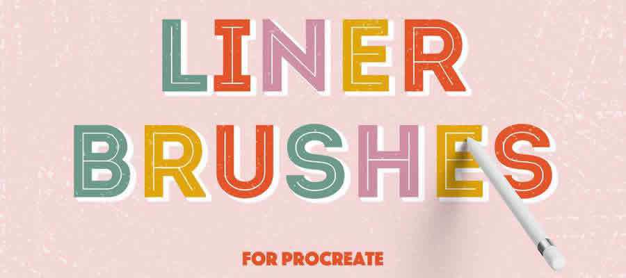 ฟรี แปรง Liner Procreate จำนวน 22 ชิ้น