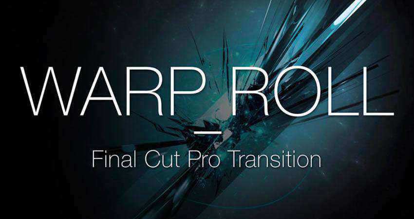 Modello predefinito per fcpx di taglio finale gratuito di Warp Roll Transition