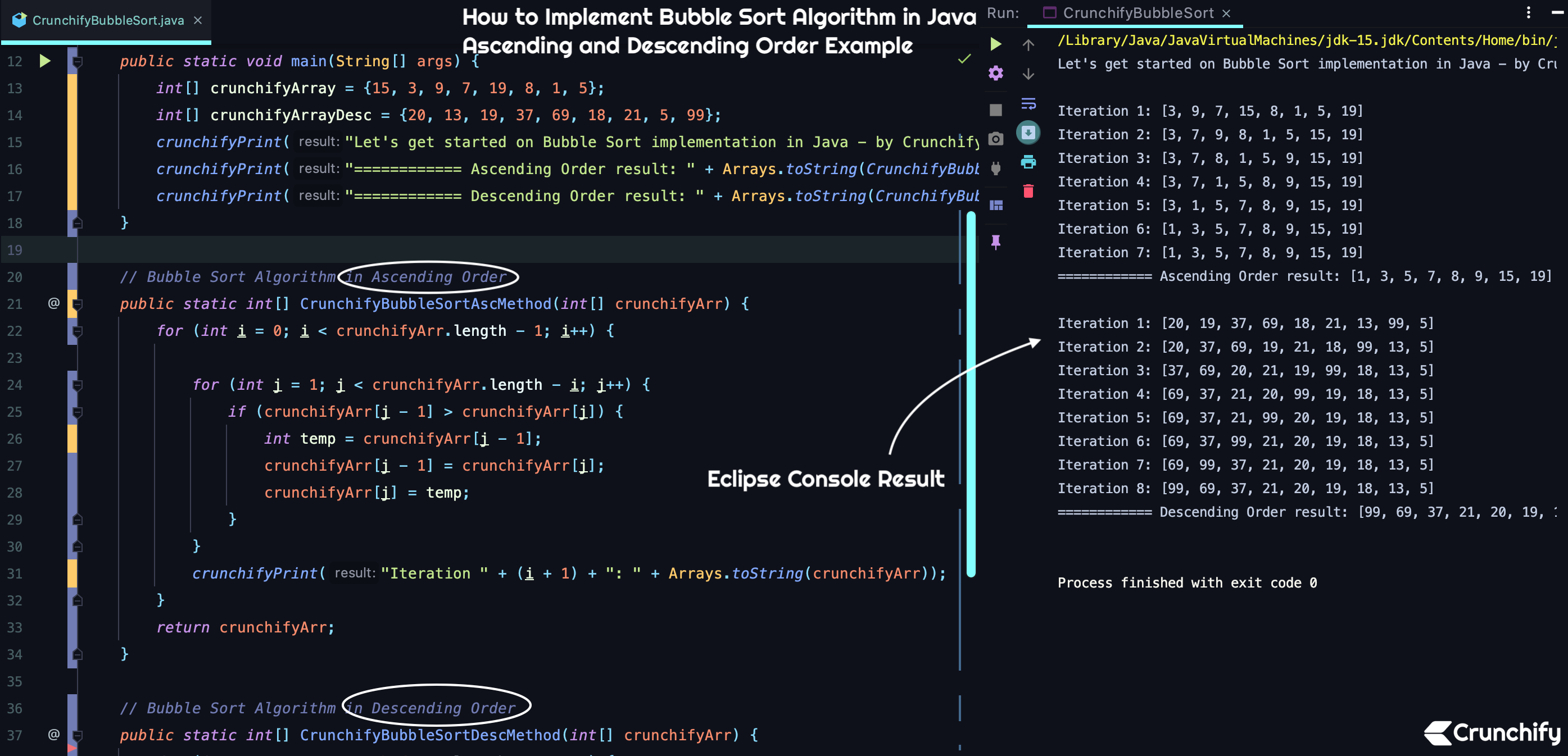Bagaimana Menerapkan Algoritma Bubble Sort di Java - Contoh Urutan Ascending dan Descending