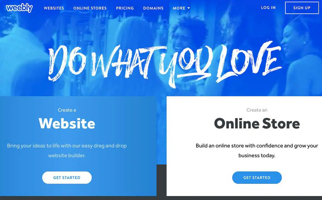 5. Creador de sitios web gratuito de Weebly