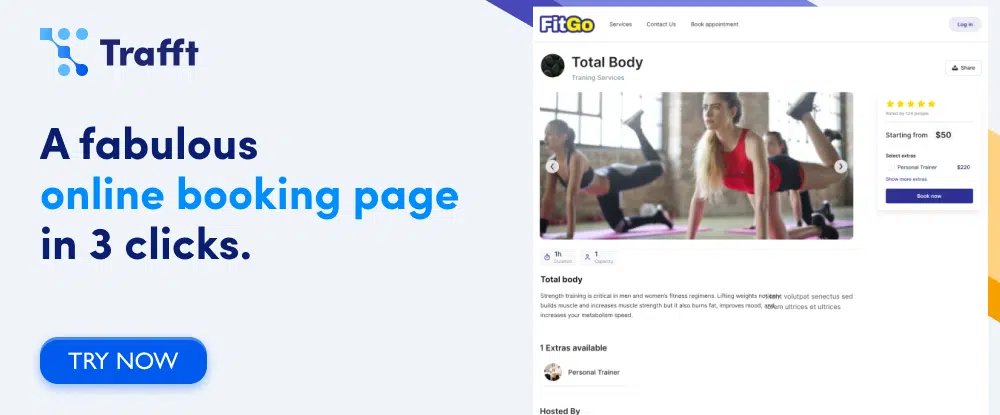 1. Trafft - حل الحجز عبر الإنترنت: موارد لمصممي الويب لتحسين سير العمل