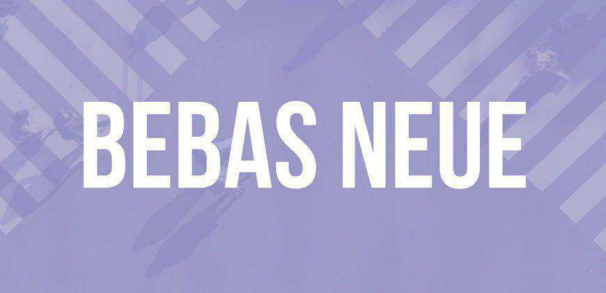 Bebas Neue tipografía de fuente limpia y gratuita